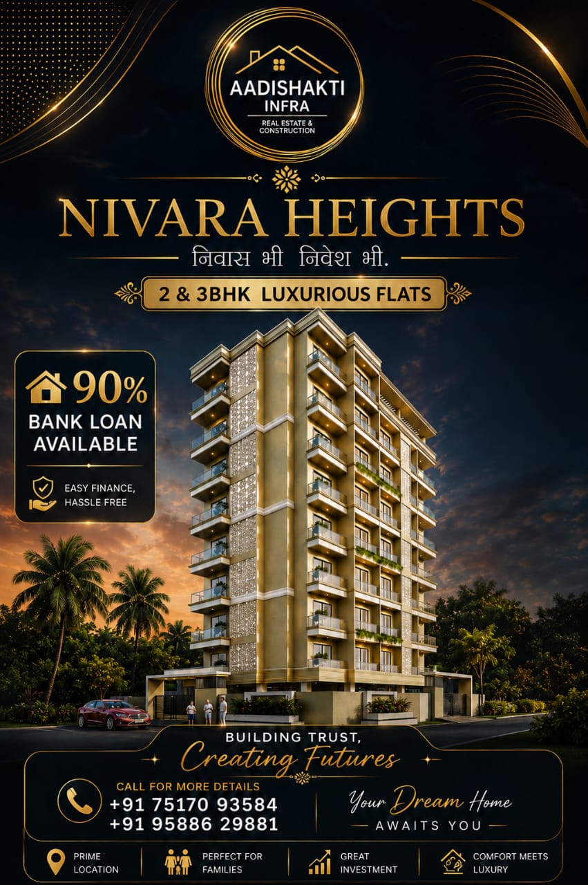 Nivara Heights 2 and 3 BHK luxurious flats by Aadishakti Infra, Nagpur